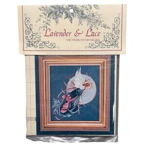NOS Lavender & Lace Cross Stitch Pattern "Blue Moon Angel" L&L 36 (c 1995)